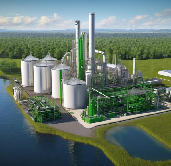 Modern sustainable Bio CNG and green energy facility by GOO GREENEX promoting zero waste and renewable fuel production