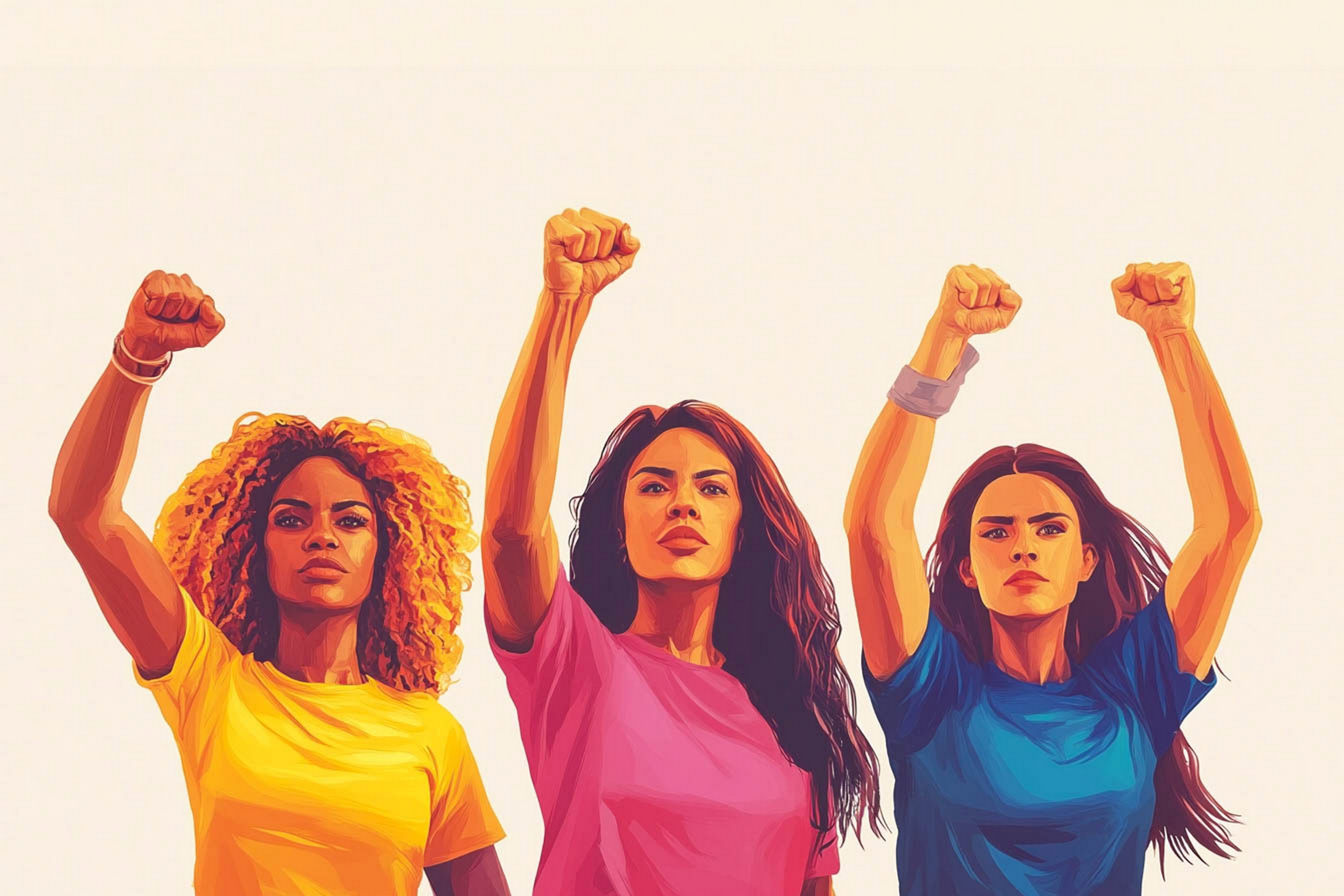 Women standing strong